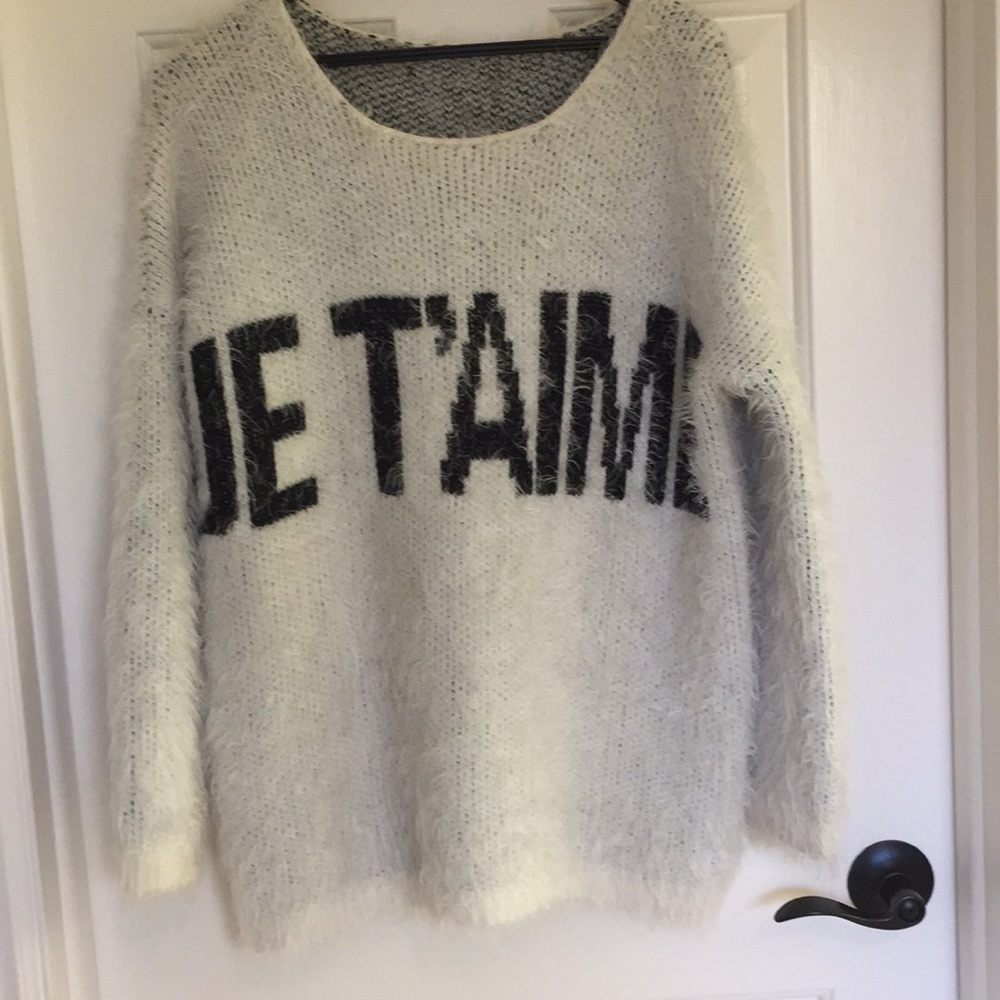 Super soft French eyelash knit sweater